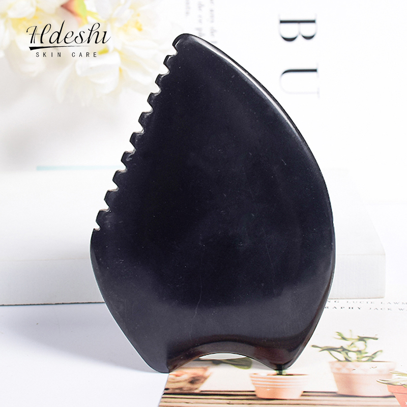 Gua Sha Tool Rose Quartz - Natural Bian Stone Facial Gua Sha