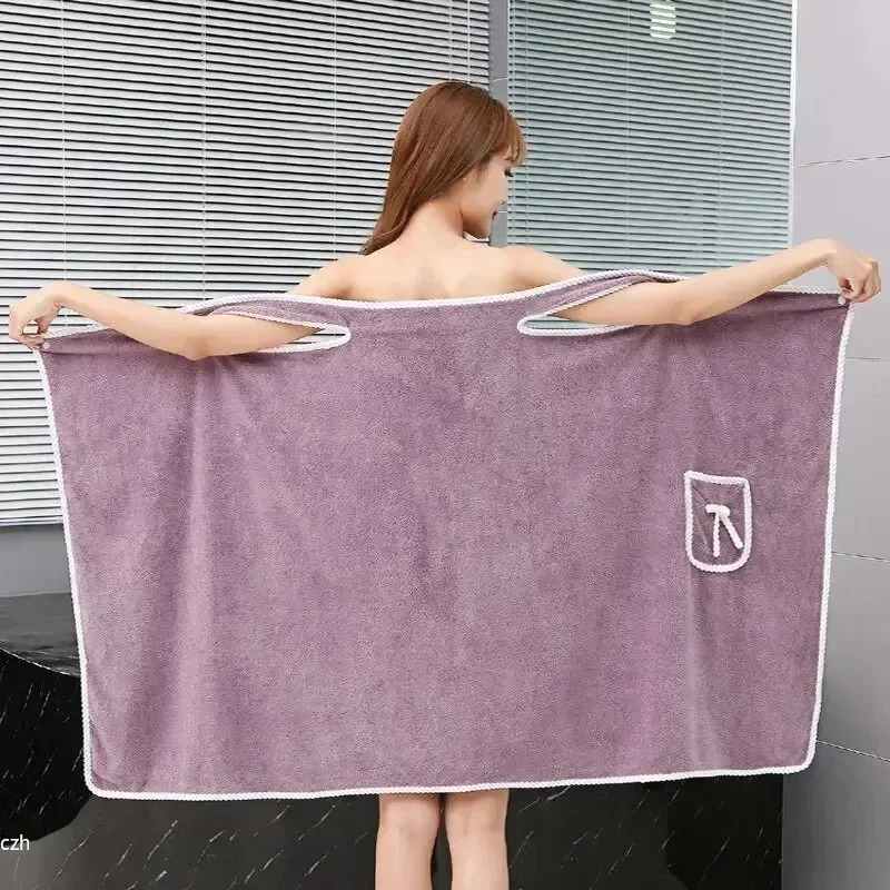 Spa Y Wellness - Womens Bath Towels Girls Wearable 135*80Cm