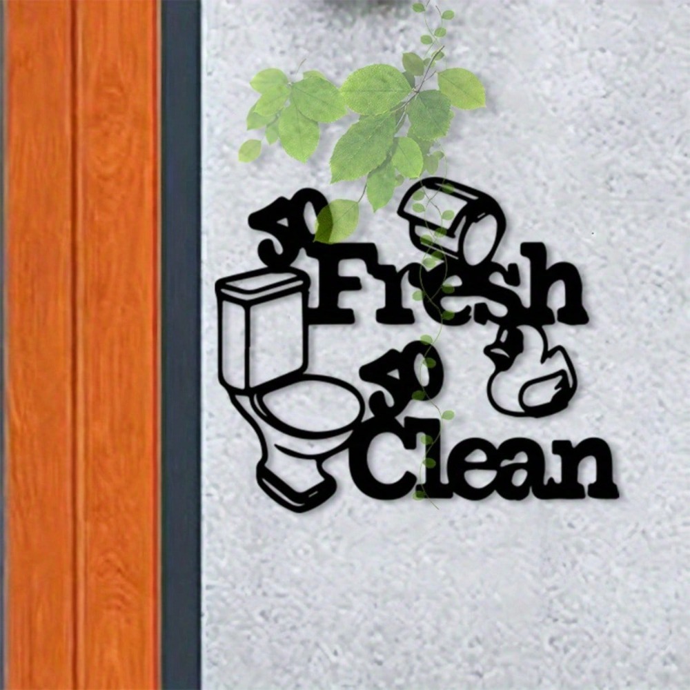 Spa Wellness Luxury - 1pc Vintage Iron Bathroom Wall Art