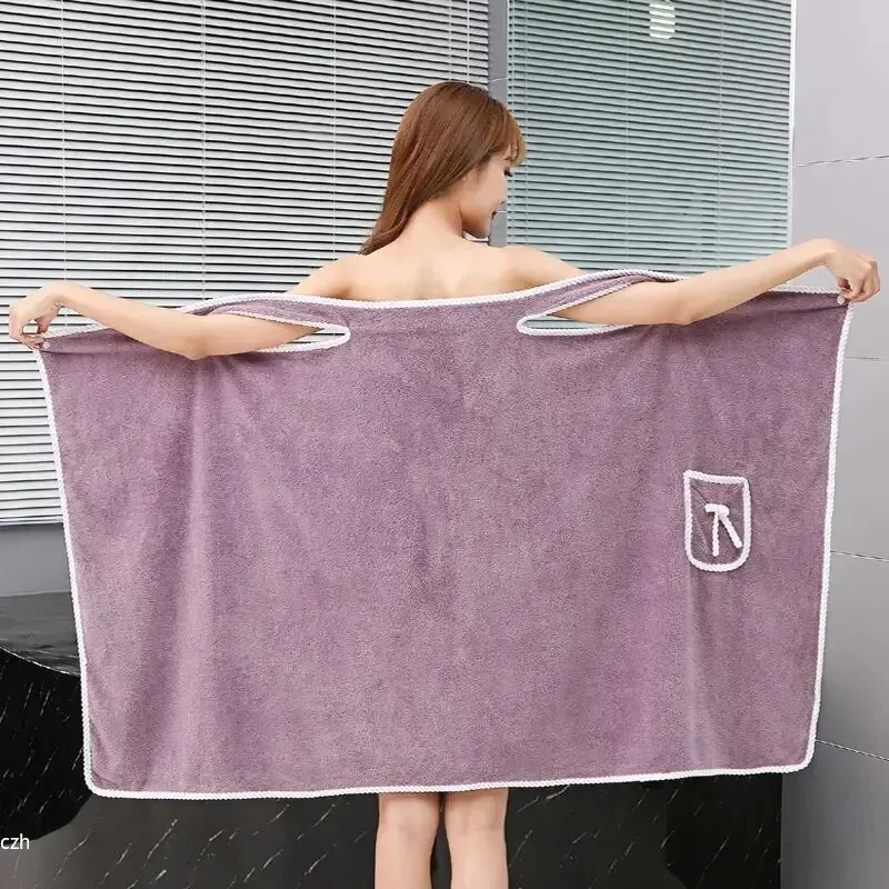 Spa Y Wellness - Womens Bath Towels Girls Wearable 90*130Cm