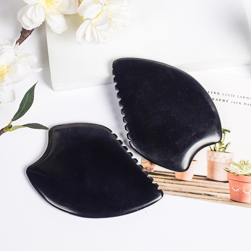 Natural Bian Stone Facial Gua  - Gua Sha Tool Rose Quartz ulasan dan harga