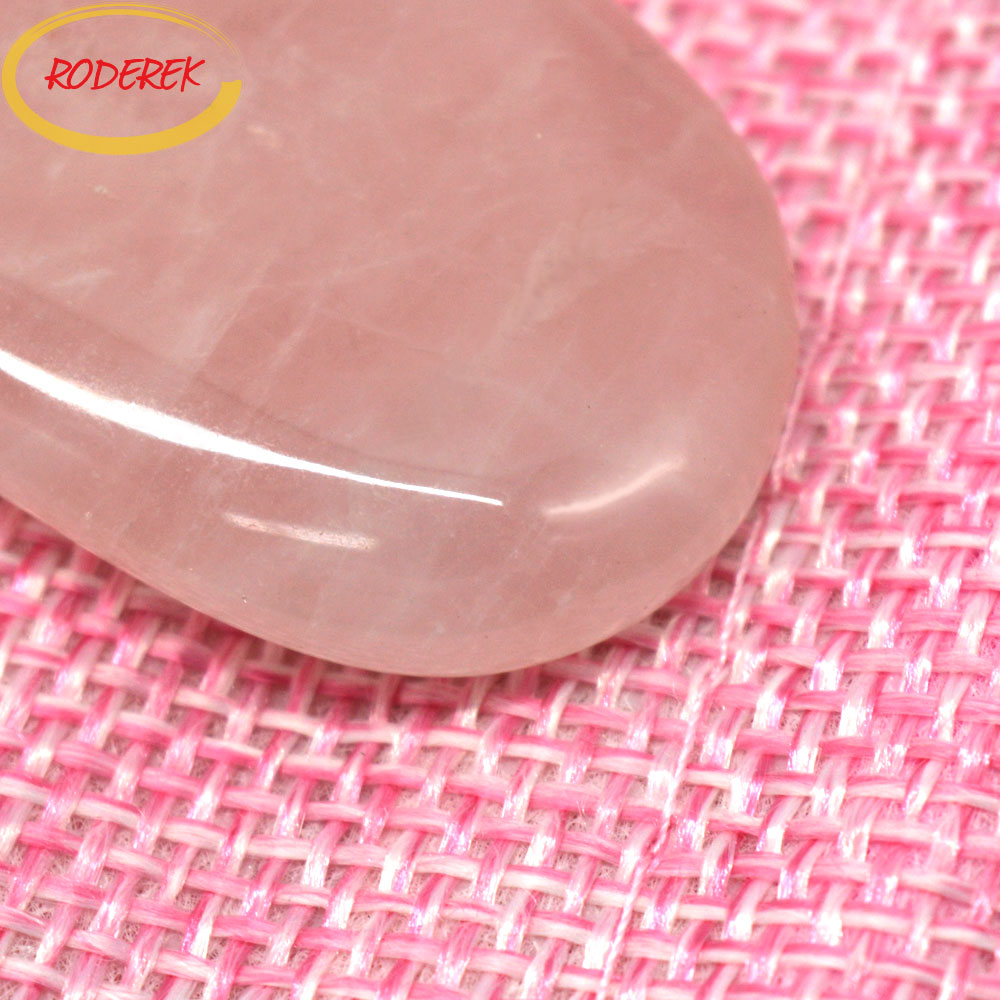 Jade Guasha Plate Natural Rose - Gua Sha Tool Rose Quartz ulasan dan harga