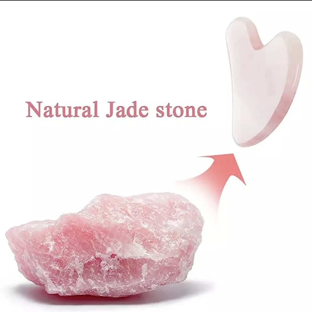 Rose Quartz Gua Sha For Face M - Gua Sha Tool Rose Quartz ulasan dan harga
