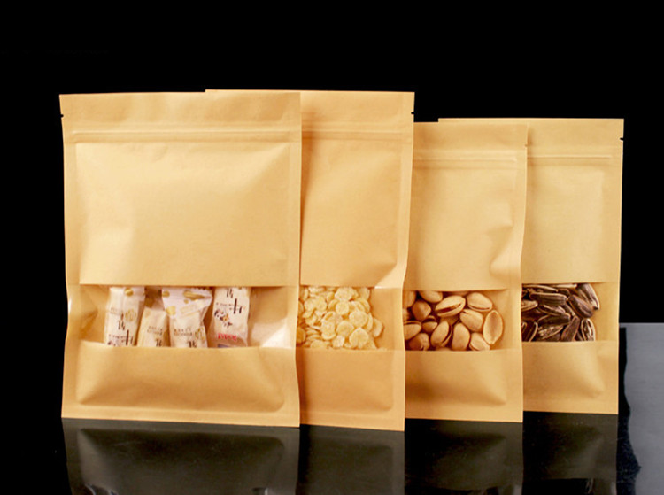 100PCS Flat Bottom Kraft Paper - Sugar Scrub Coffee ulasan dan harga