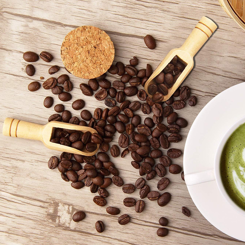 2/5PCS Wooden Coffee Scoop Set - Sugar Scrub Coffee ulasan dan harga