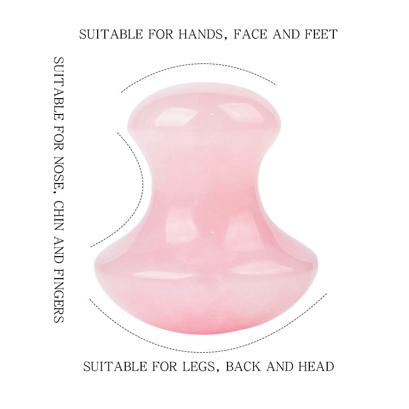 Natural Rose Quartz Gua Sha Sc - Gua Sha Tool Rose Quartz ulasan dan harga