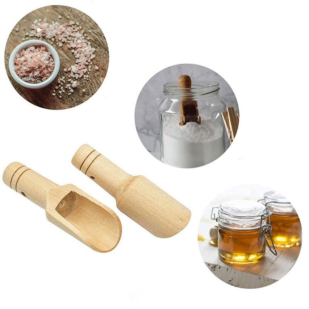 10pcs Wooden Small Little Mini - Sugar Scrub Coffee ulasan dan harga
