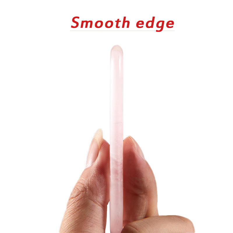 Natural Stone Jade Gouache Scr - Gua Sha Tool Rose Quartz ulasan dan harga