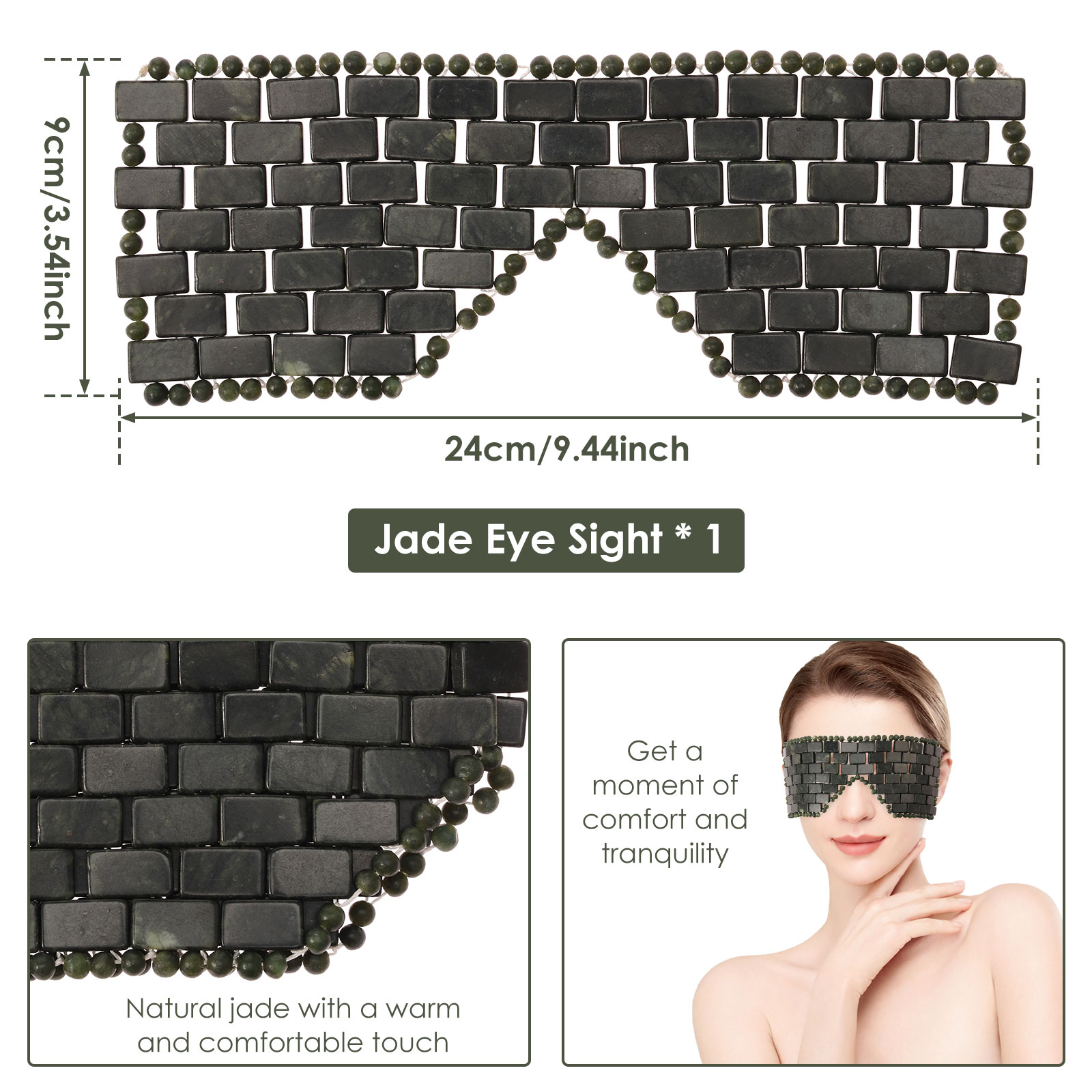 Jade Eye Mask Portable Jade St - Spa Y Wellness ulasan dan harga