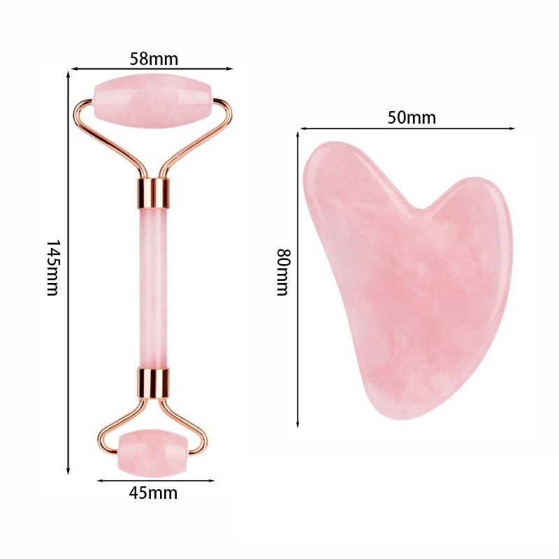 Rose Quartz Face Roller Gua Sh - Gua Sha Tool Rose Quartz ulasan dan harga