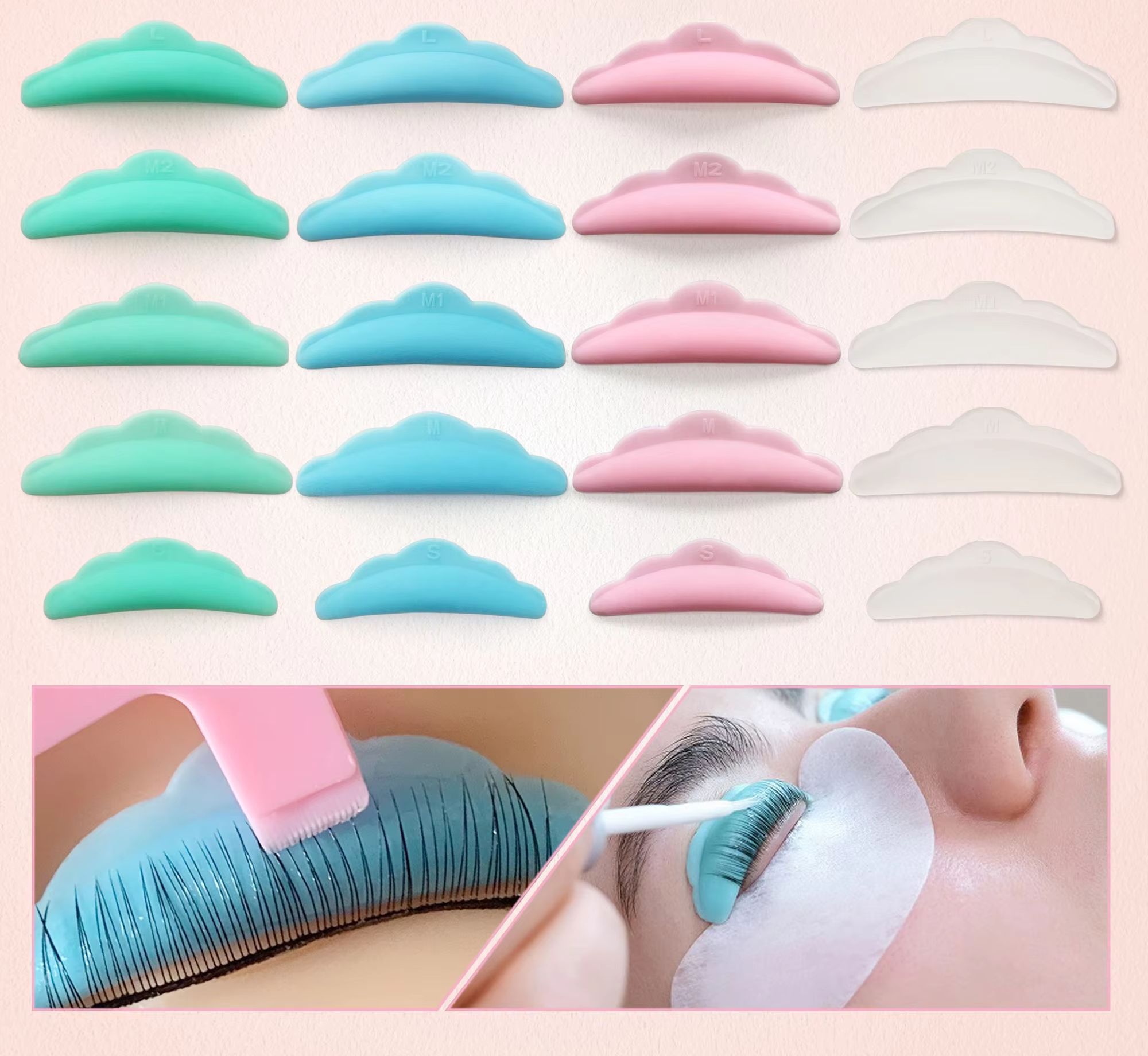 50Pairs Eyelash Lifting Kit Si - Lash Lift Kit ulasan dan harga