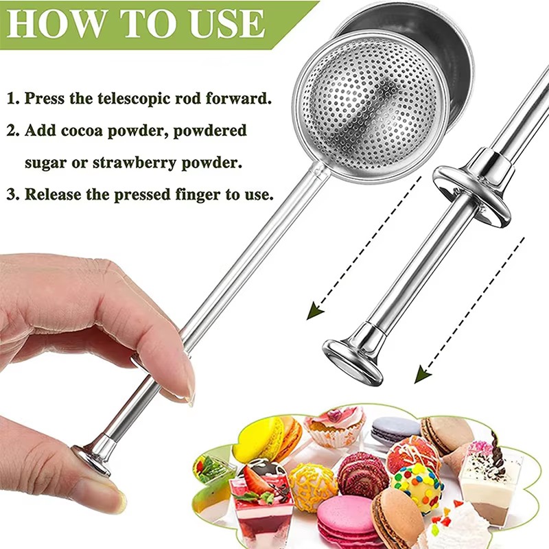 Stainless Steel Flour Powder S - Sugar Scrub Coffee ulasan dan harga