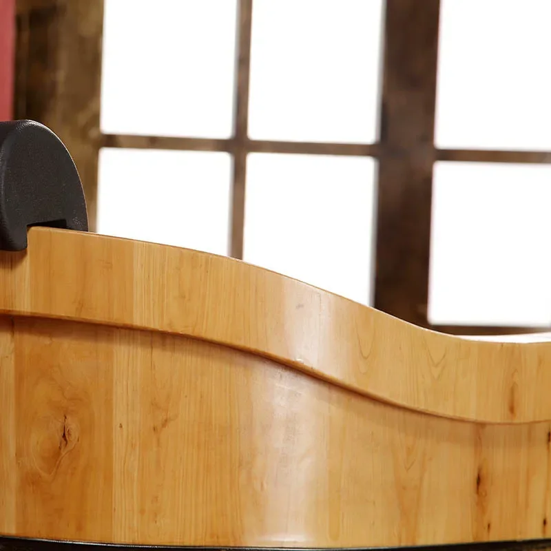Cedar Wood Bath Barrel Large A - Spa Wellness Nature ulasan dan harga