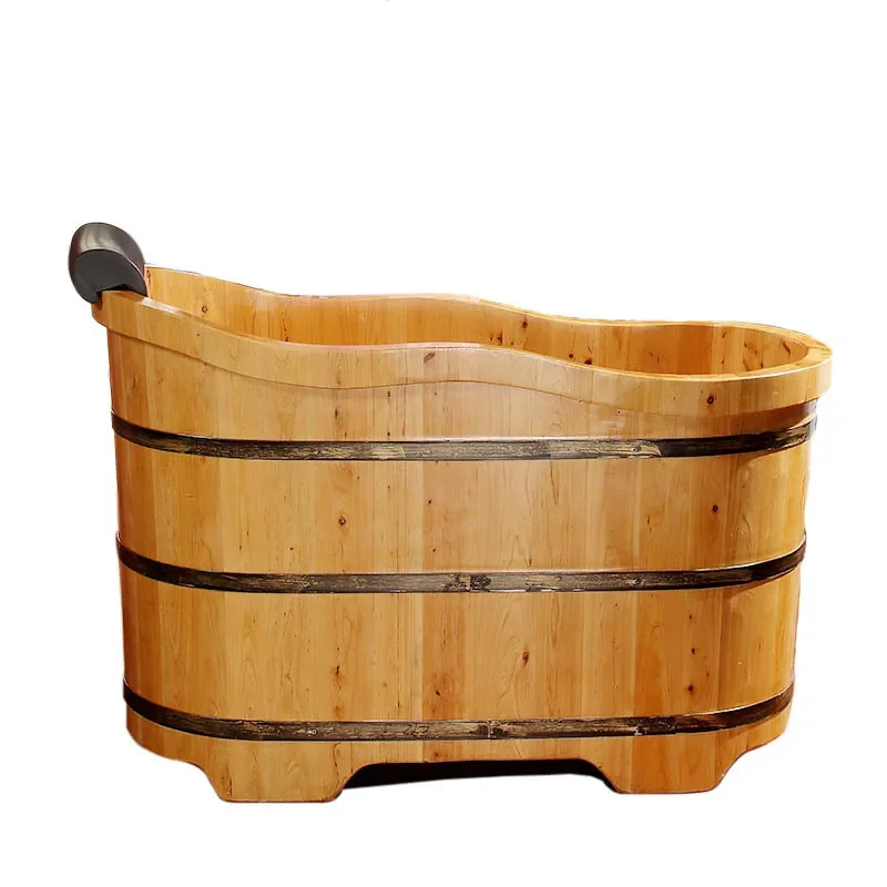 Cedar Wood Bath Barrel Large A - Spa Wellness Nature ulasan dan harga