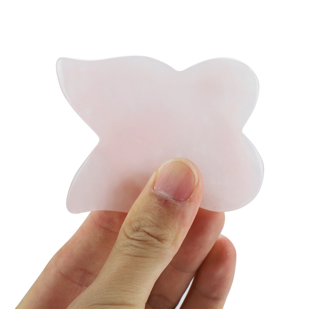 Facial Kits Pink Rose Quartz M - Gua Sha Tool Rose Quartz ulasan dan harga