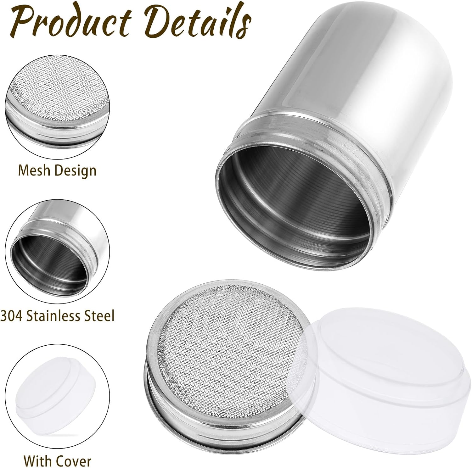 1Pcs Stainless Steel Powder Su - Sugar Scrub Coffee ulasan dan harga